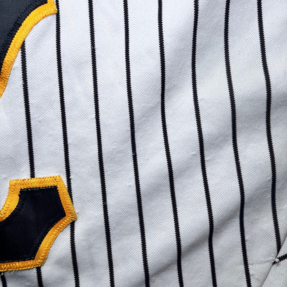 Howe Baseball Jersey Mens L White Vintage Pinstripe Pittsburgh Pirates 7 - Picture 3 of 10